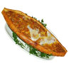 Pide mit Käse, Spinat und Kalbfleisch